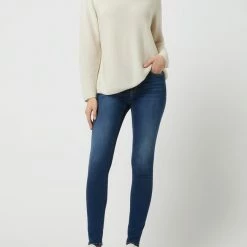 Replay Skinny Fit High Waist Jeans Mit Stretch-Anteil Modell 'Luzien' - Blau