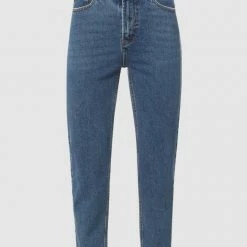 Only Cropped Straight Fit Jeans Mit Label-Patch - Jeans