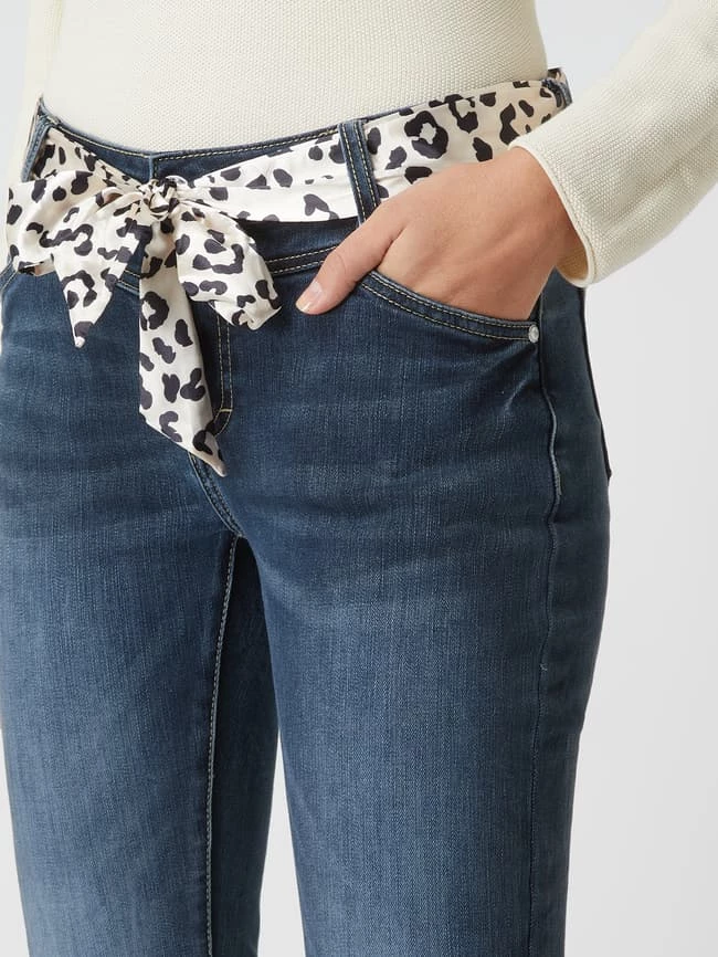 Blue Monkey Straight Fit Cropped Jeans Mit Stretch-Anteil Modell 'Sandy' - Dunkelblau 5 Blue Monkey Straight Fit Cropped Jeans Mit Stretch-Anteil Modell 'Sandy' - Dunkelblau – Bild 3