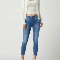 Gang Cropped Jeans Mit Stretch-Anteil Modell 'Nele' - Hellblau