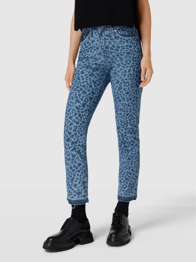 Guess Straight Fit Jeans Mit Allover-Muster - Bleu 6 Guess Straight Fit Jeans Mit Allover-Muster - Bleu – Bild 4