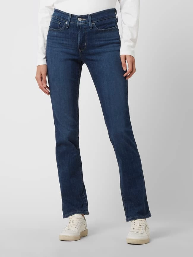 Levi's® 300 Shaping Straight Fit Jeans Mit Stretch-Anteil Modell '314' - ‘Water<Less™’ - Dunkelblau 6 Levi's® 300 Shaping Straight Fit Jeans Mit Stretch-Anteil Modell '314' - ‘Water<Less™’ - Dunkelblau – Bild 4