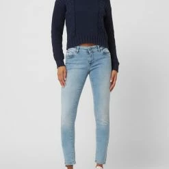 Blue Monkey Slim Fit Jeans Mit Stretch-Anteil Modell 'Laura' - Hellblau
