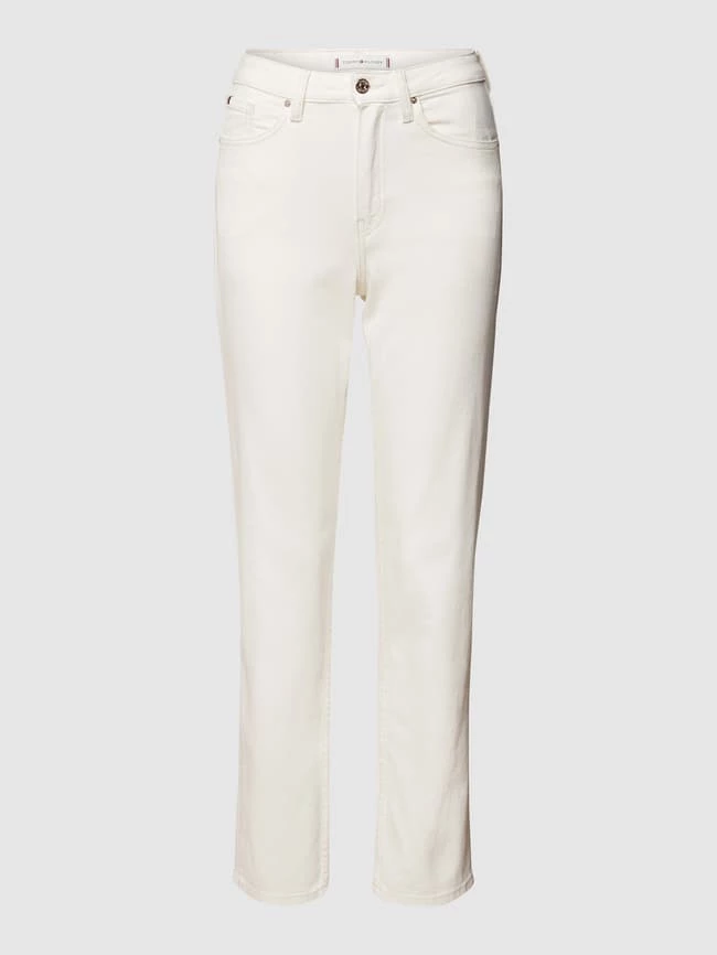 Tommy Hilfiger Straight Fit Jeans Mit Label-Patch - Offwhite 4 Tommy Hilfiger Straight Fit Jeans Mit Label-Patch - Offwhite – Bild 2