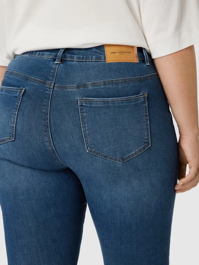ONLY CARMAKOMA PLUS SIZE Skinny Fit Jean Mit Used-Look - Hellblau 5 ONLY CARMAKOMA PLUS SIZE Skinny Fit Jean Mit Used-Look - Hellblau – Bild 3