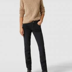 MAC Slim Fit Jeans Mit Thermo-Funktion - Schwarz