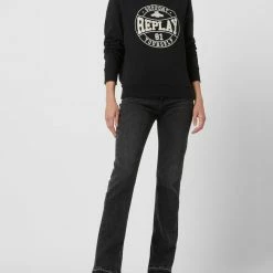 Replay Slim Flared Fit Jeans Mit Stretch-Anteil Modell 'Sharlin' - Anthrazit