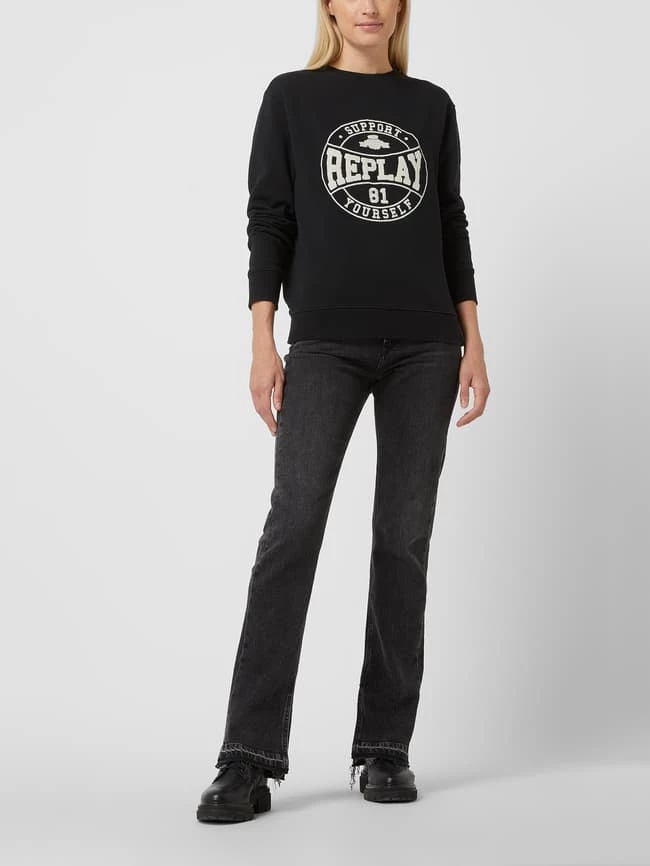 Replay Slim Flared Fit Jeans Mit Stretch-Anteil Modell 'Sharlin' - Anthrazit 3 Replay Slim Flared Fit Jeans Mit Stretch-Anteil Modell 'Sharlin' - Anthrazit