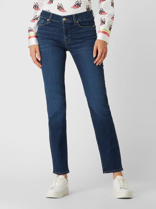 7 For All Mankind Slim Fit Jeans Mit Stretch-Anteil Modell 'Roxanne' - Dunkelblau 6 7 For All Mankind Slim Fit Jeans Mit Stretch-Anteil Modell 'Roxanne' - Dunkelblau – Bild 4