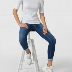 Mavi Jeans Cropped Super Skinny Fit Jeans Mit Stretch-Anteil Modell 'Lexy' - Blau