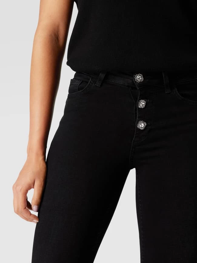 Liu Jo White Jeans Mit Label-Patch Modell 'Monroe' - Schwarz 5 Liu Jo White Jeans Mit Label-Patch Modell 'Monroe' - Schwarz – Bild 3