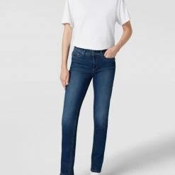 Cambio Jeans Im Used-Look Modell 'Parla' - Blau