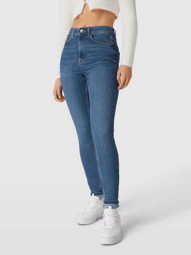 Pieces Skinny Fit Jeans Im 5-Pocket-Design - Jeans Meliert 6 Pieces Skinny Fit Jeans Im 5-Pocket-Design - Jeans Meliert – Bild 4