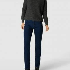 Brax Jeans Mit Label-Patch Modell 'CAROLA' - Marineblau