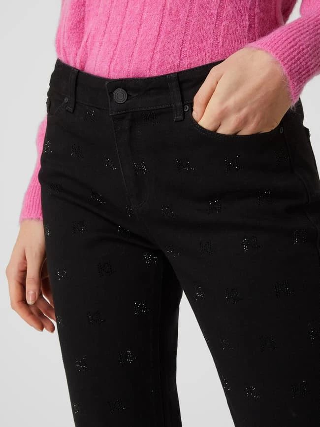 Karl Lagerfeld Straight Fit Jeans Mit Stretch-Anteil - Schwarz 5 Karl Lagerfeld Straight Fit Jeans Mit Stretch-Anteil - Schwarz – Bild 3