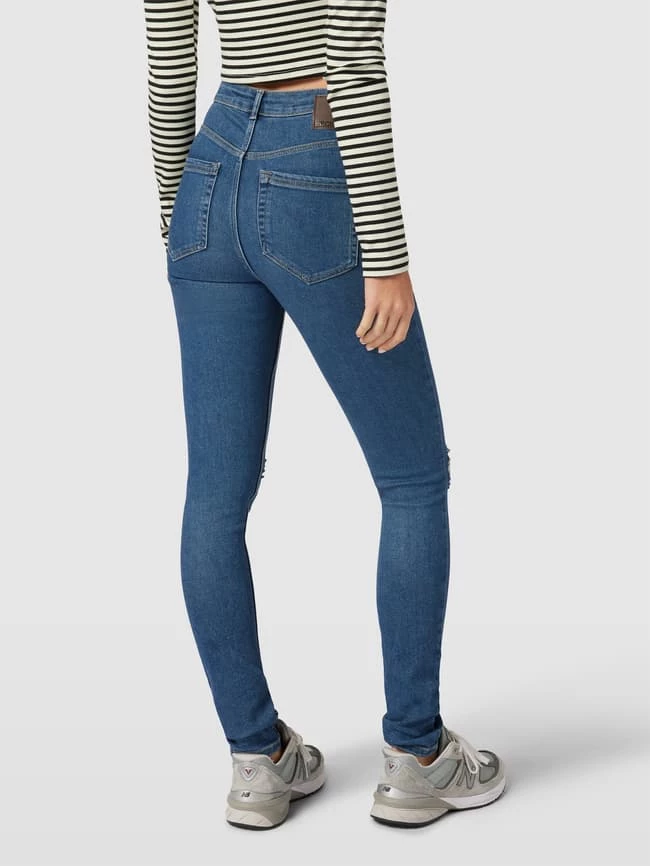 Pieces High Waist Skinny Fit Jeans Mit Kontrastnähten - Jeans Meliert 7 Pieces High Waist Skinny Fit Jeans Mit Kontrastnähten - Jeans Meliert – Bild 5