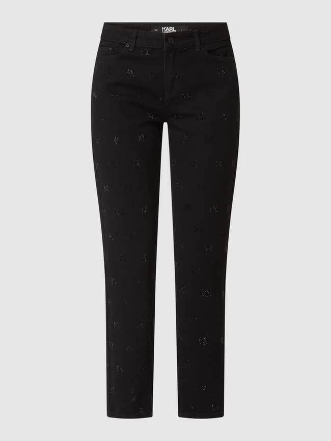 Karl Lagerfeld Straight Fit Jeans Mit Stretch-Anteil - Schwarz 4 Karl Lagerfeld Straight Fit Jeans Mit Stretch-Anteil - Schwarz – Bild 2