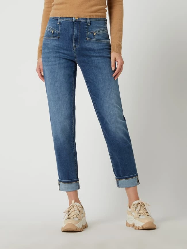 MAC MAC X Sylvie Meis 24/7 Mom Fit Jeans Mit Stretch-Anteil Modell 'Rich' - Blau 6 MAC MAC X Sylvie Meis 24/7 Mom Fit Jeans Mit Stretch-Anteil Modell 'Rich' - Blau – Bild 4