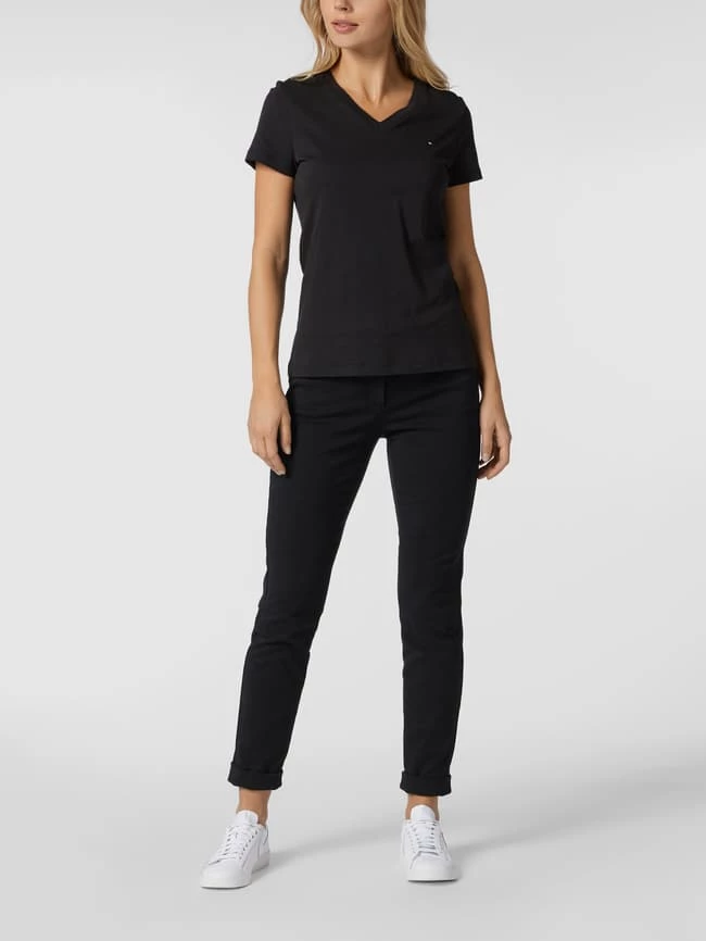 Luisa Cerano Skinny Fit Jeans Mit Umschlag - Schwarz 3 Luisa Cerano Skinny Fit Jeans Mit Umschlag - Schwarz