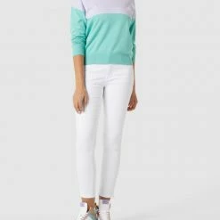 Buena Vista Cropped Mid Rise Jeans Im Slim Fit - Weiß