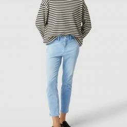 MAC Slim Fit Jeans Mit Stretch-Anteil Modell 'DREAM CHIC AUTHENTIC' - Blau