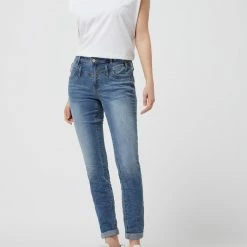 Buena Vista Slim Fit Jeans Mit Stretch-Anteil Modell 'Florida' - Hellblau