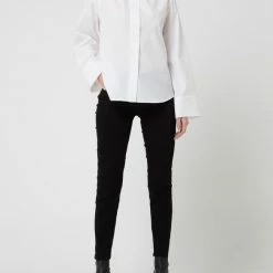 7 For All Mankind Shop 20 7 For All Mankind Cropped Skinny Fit High Waist Jeans Mit Stretch-Anteil - Schwarz