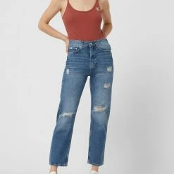 Calvin Klein Jeans Straight Fit High Rise Jeans Mit Stretch-Anteil - Jeans