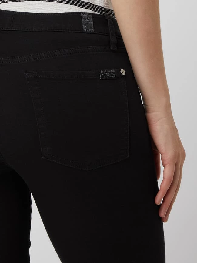7 For All Mankind Cropped Super Skinny Fit Jeans Mit Stretch-Anteil - Schwarz 5 7 For All Mankind Cropped Super Skinny Fit Jeans Mit Stretch-Anteil - Schwarz – Bild 3