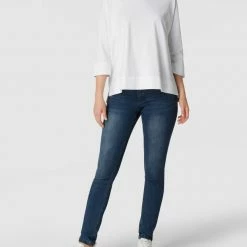 Buena Vista Slim Fit Jeans Mit Stretch-Anteil Modell 'Tummyless' - Blau